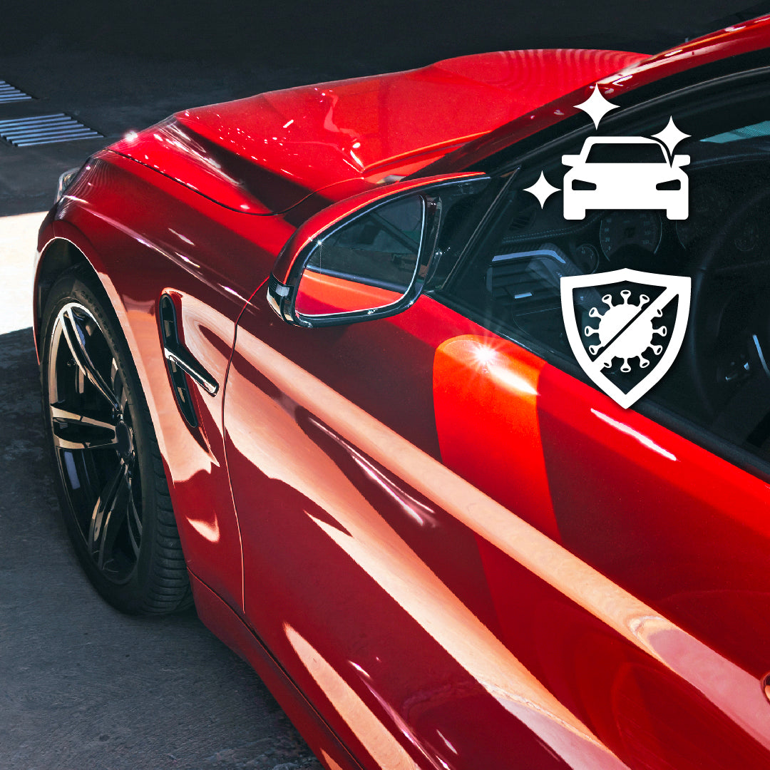 High-gloss crystal wax + steam cleaning and care for car interior